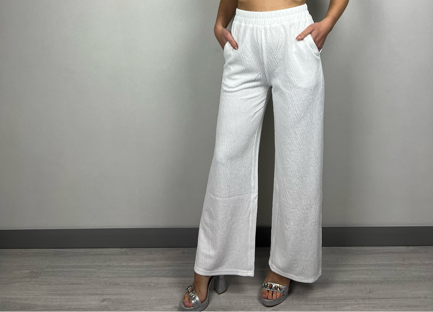 PANTALONE LONDON BIANCO