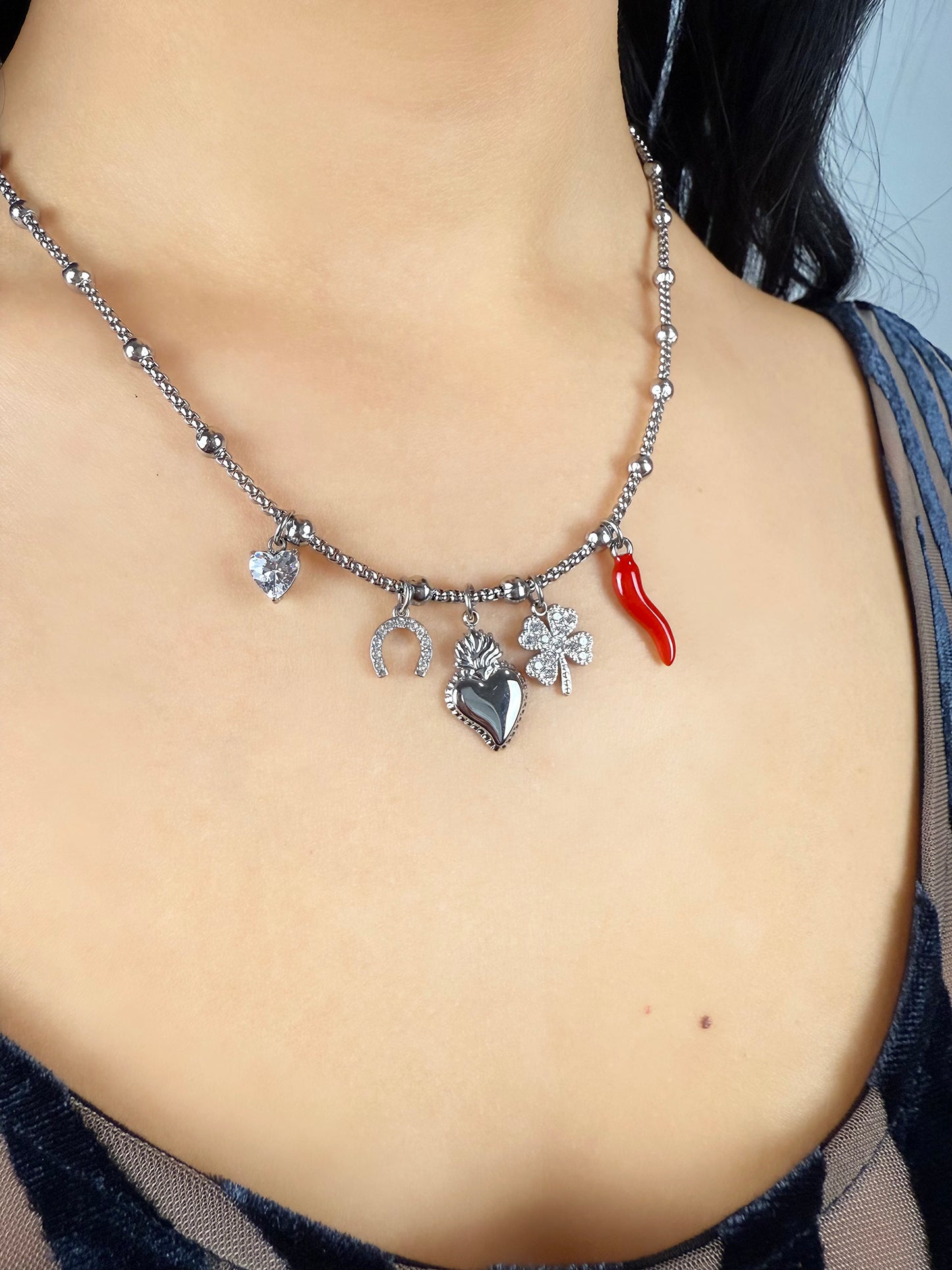 COLLANA LUCKY ARGENTO