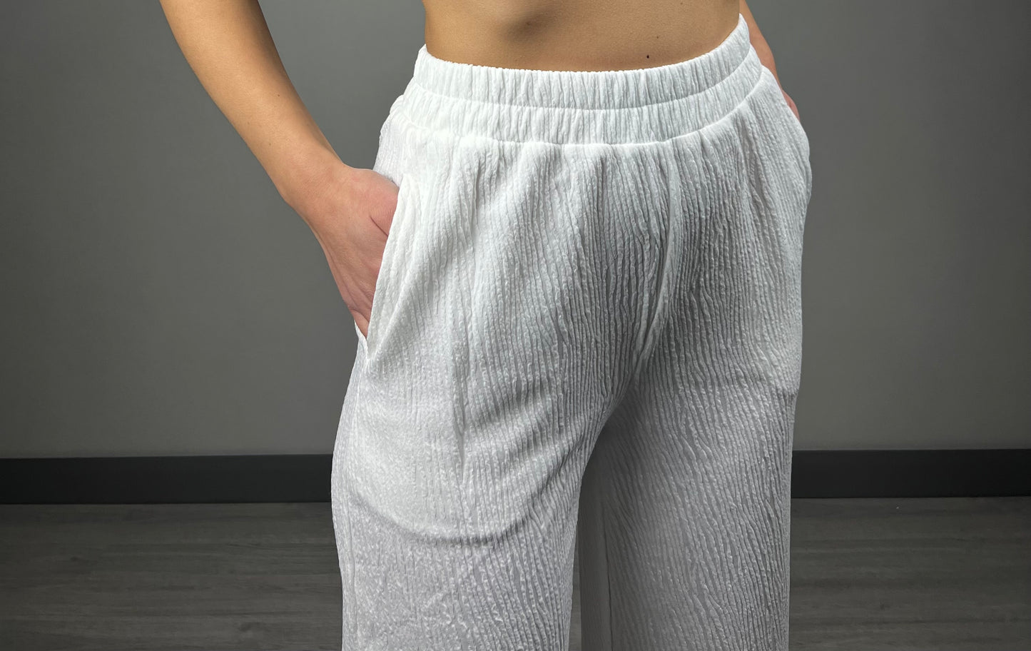 PANTALONE LONDON BIANCO